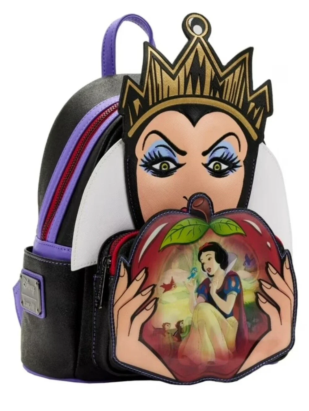 Disney Loungefly Villains Scene Evil Queen Apple Mini Backpack, NWT
